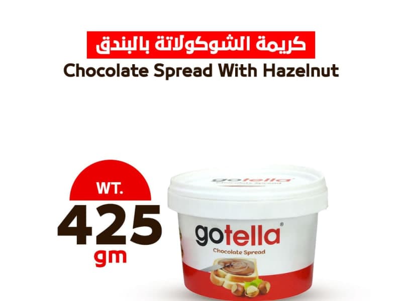 CHOCOLATE SPREAD WITH HAZELNUT 500 GM