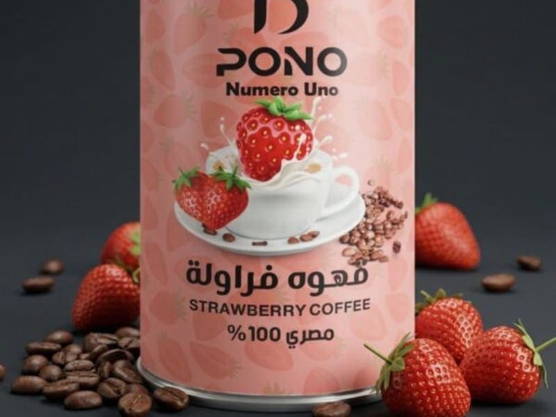 Strawberry coffee